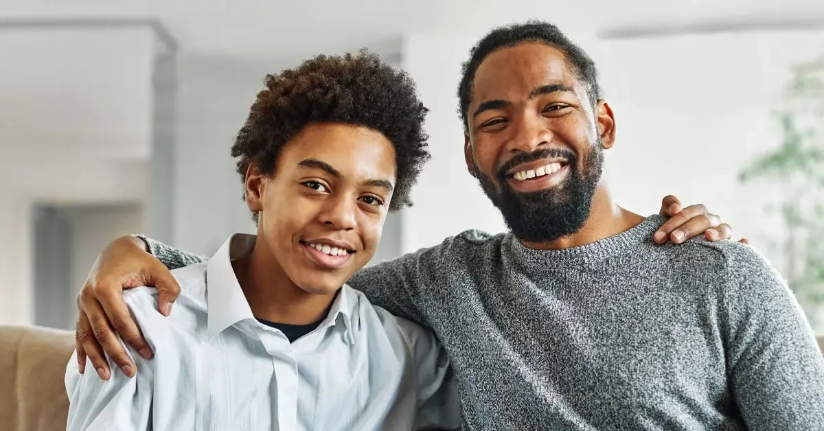 Father and Teen Son