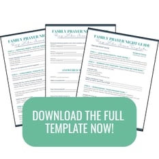 Prayer Template Download