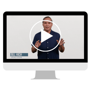 Computer screen with Bill High video course