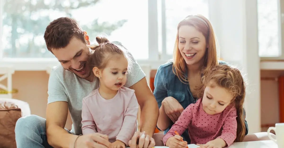 Family Writing Together