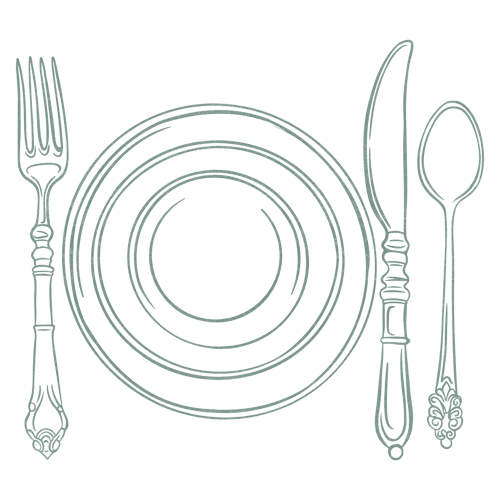 mealtime plate setting